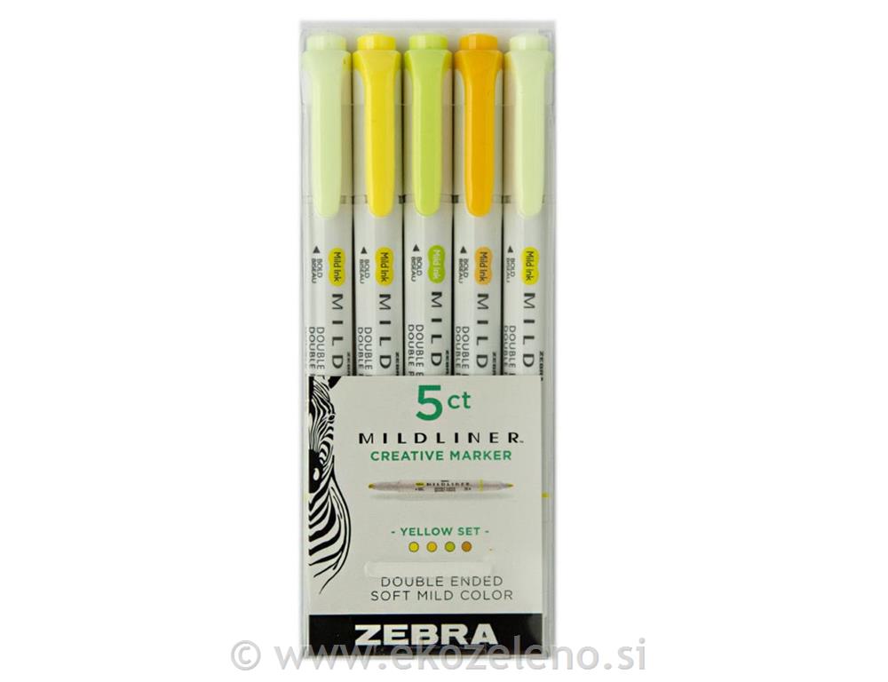 SIGNIR FLOMASTRI YELLOW ZEBRA 1/5