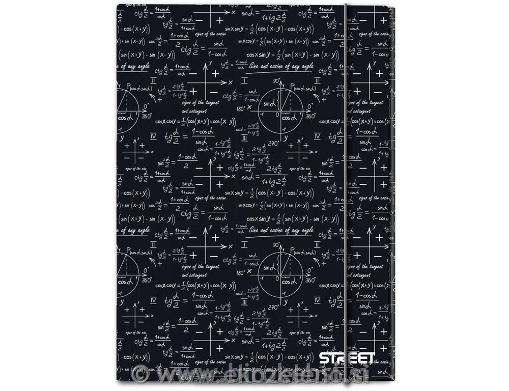 MAPA A4 Z ELASTIKO STREET MATH