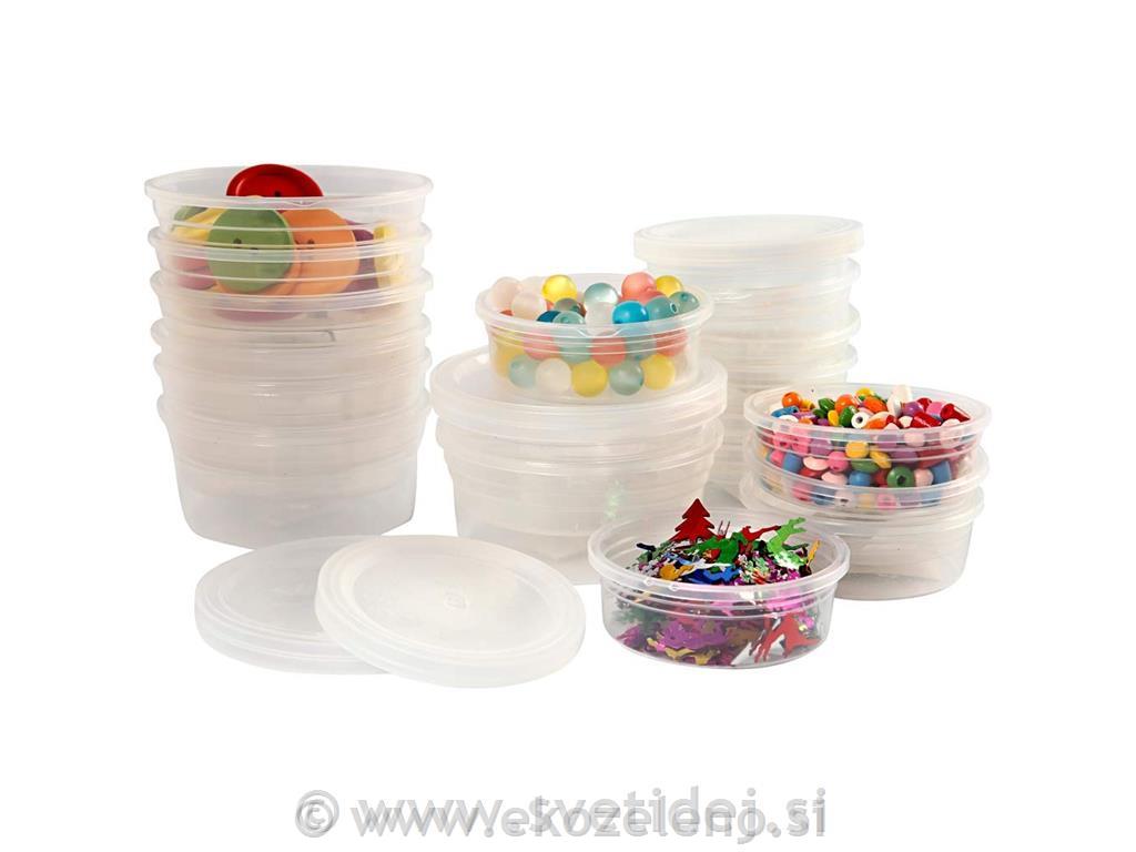 posodica plastična 24x68 mm, set 20