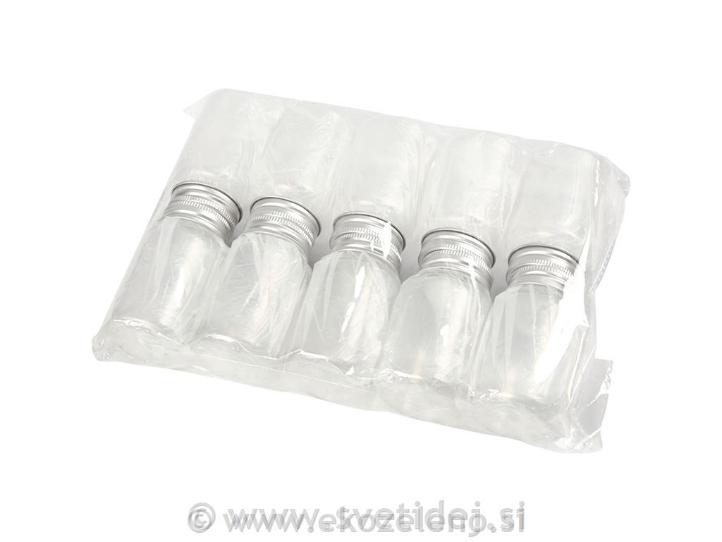Steklenička plastična77x45mm,set 5,100ml