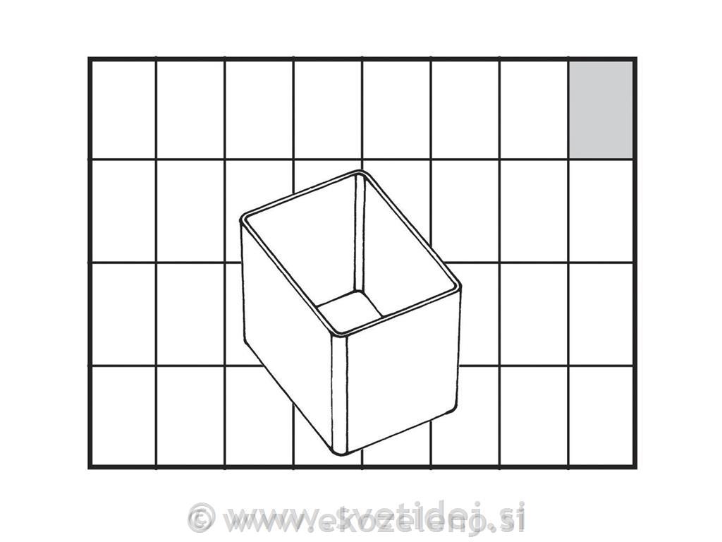 Predalček plastičen, 55x39x47 mm