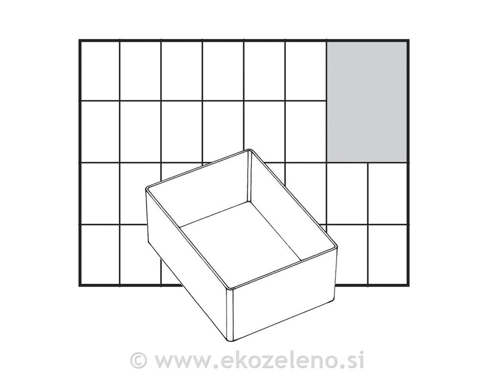 Predalček plastičen, 109x79x47 mm