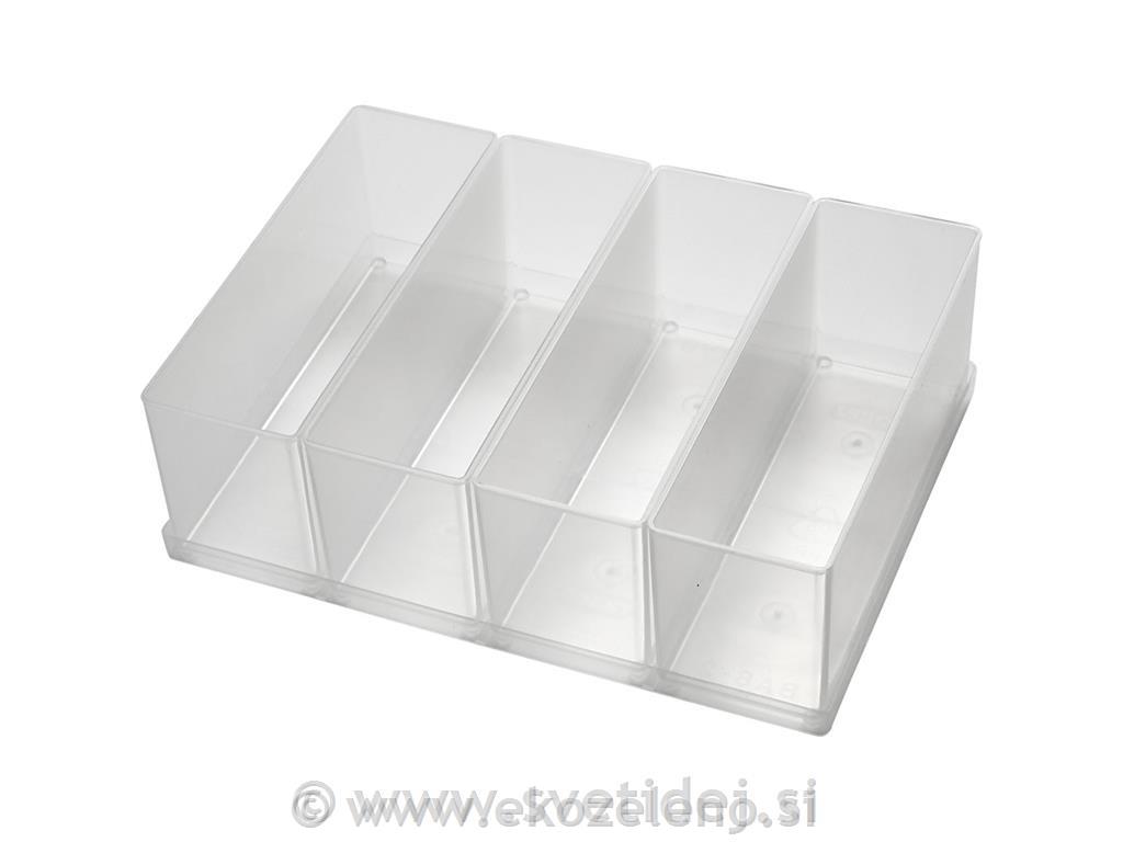 Škatla plastična 157x55 mm, set 4
