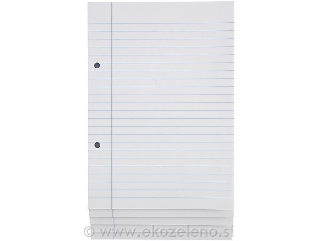 Blok A5, črtast papir, 5x100 listov