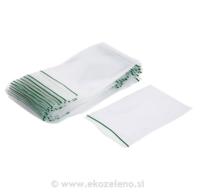 Vrečka z zadrgo. 6x8 cm, set 100