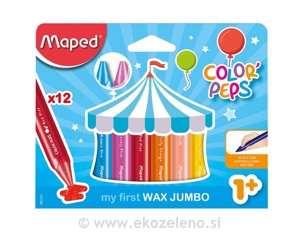 VOŠČENKE MAPED JUMBO 12/1