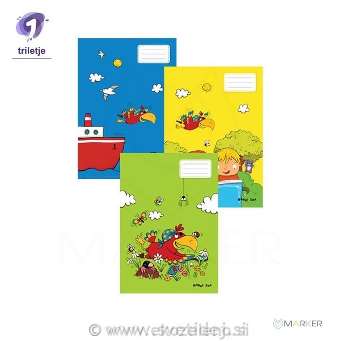 NANDE ZNA ZVEZEK A4 veliki A4, 40-listni
