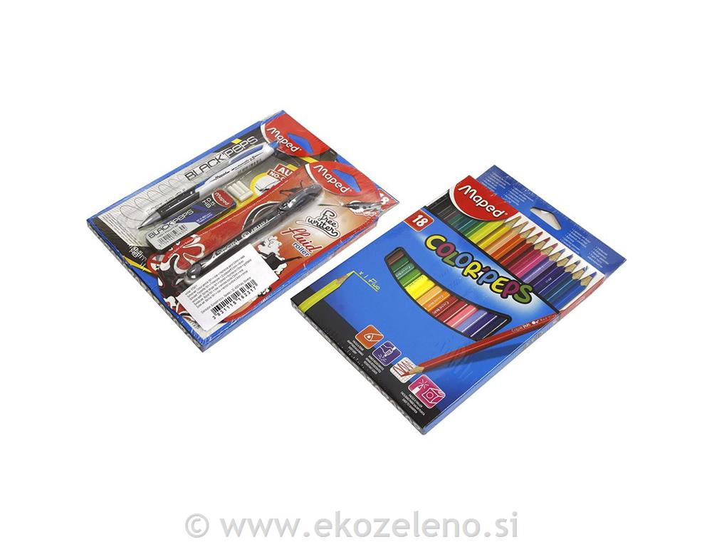 SET ŠOLSKI MAPED BARVICE 18/1+ TEH.SV+