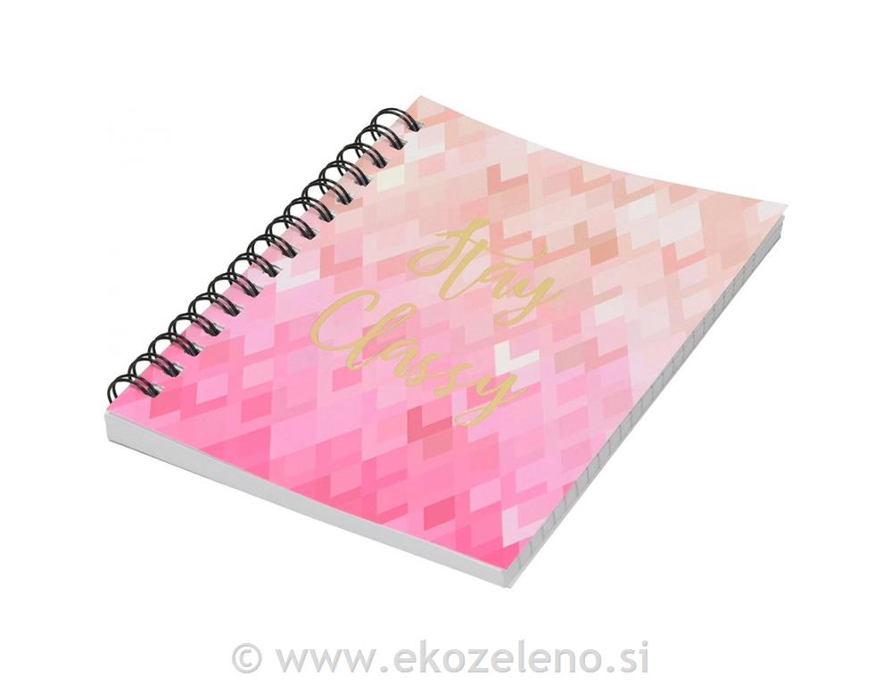Blok B5 80l roza
