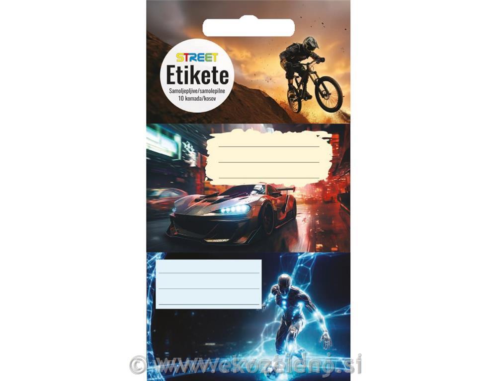 ETIKETE ZA ZVEZEK TEEN BOYS 10/1