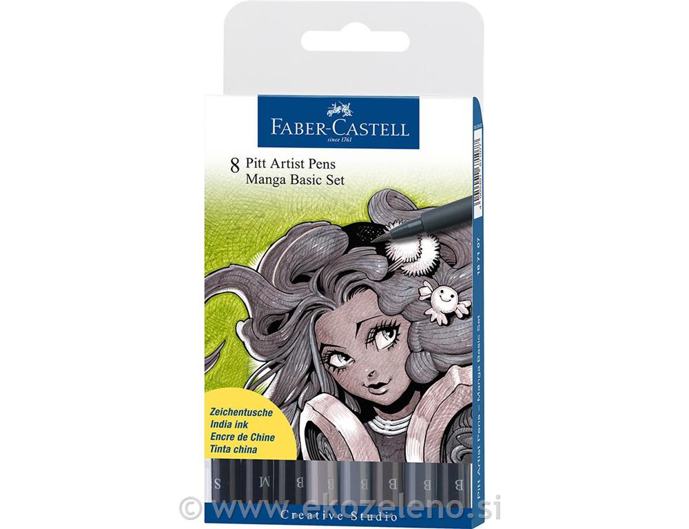 Flomastri Faber-Castell Pitt Manga B 8/1