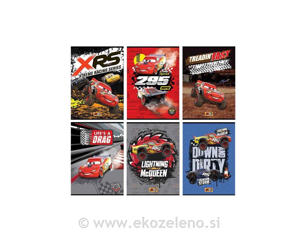 ZVEZEK DISNEY CARS A4 ČRTE