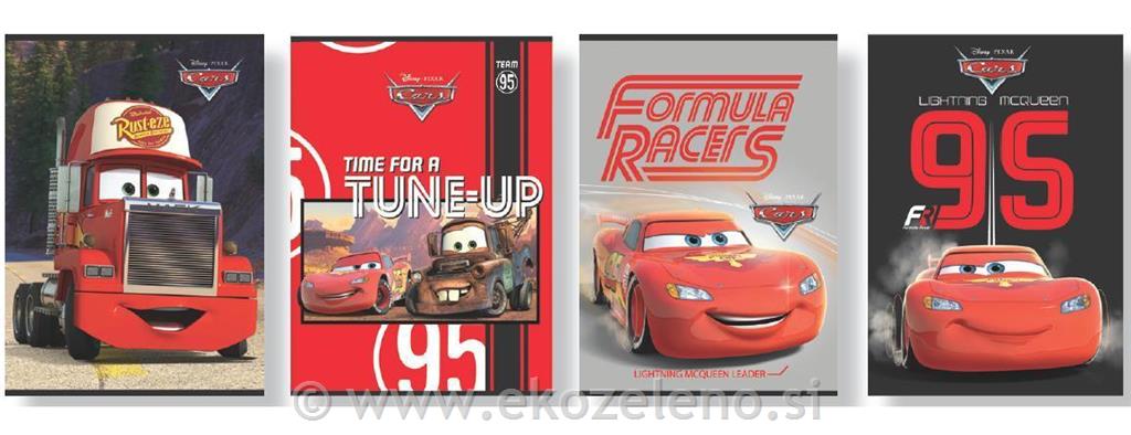 ZVEZEK DISNEY CARS MCQUEEN A4
