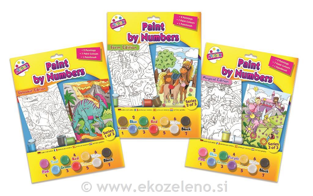 Pobarvanka - z barvami + čopič