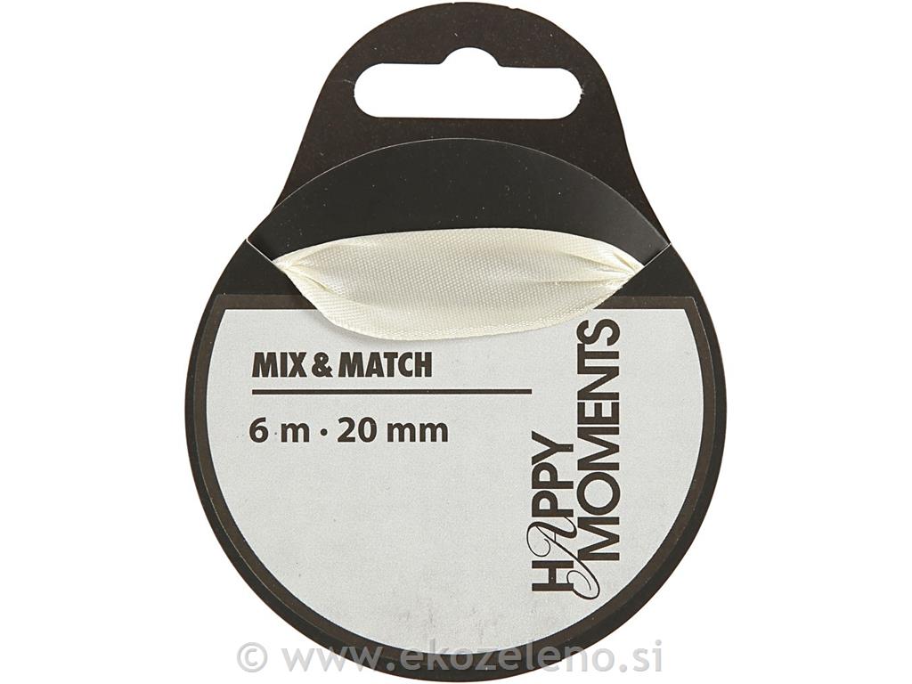 Trak saten bel, 20 mm, 6 m