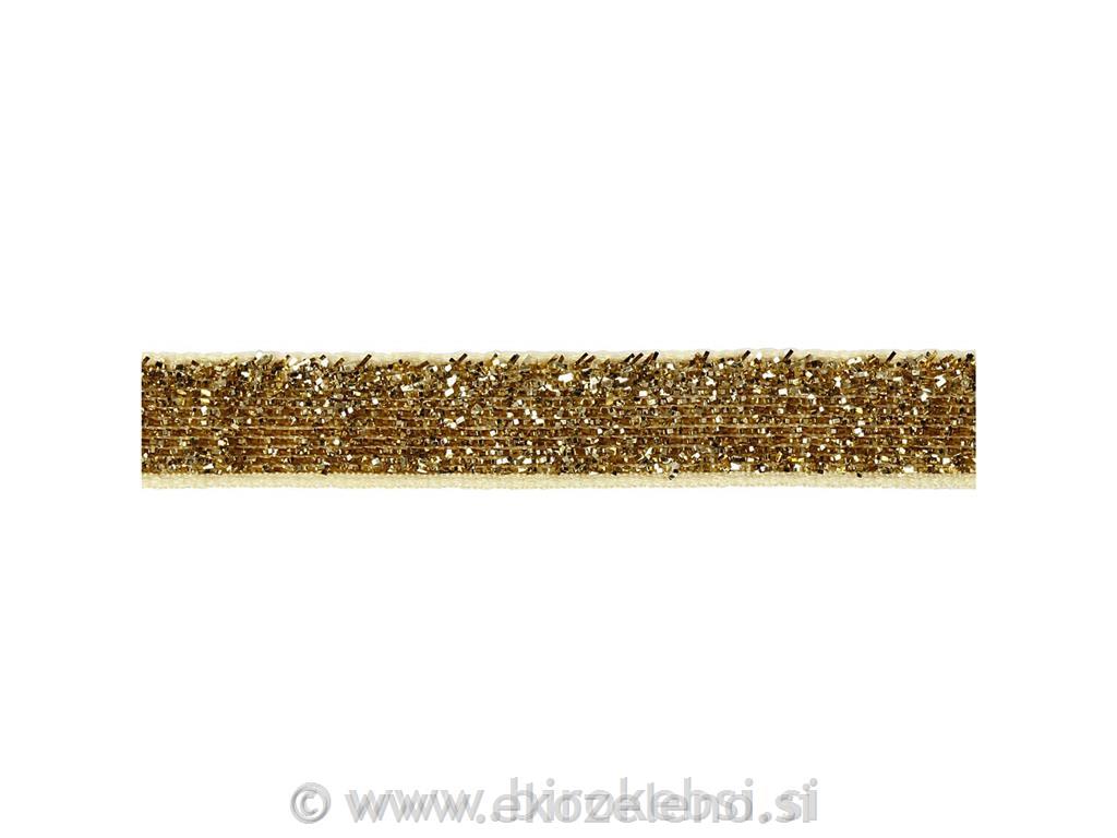 Deko trak zlat 10 mm, 5 m