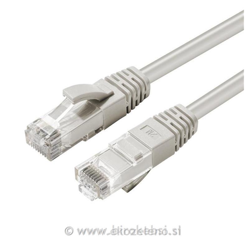 Omrežni kabel CAT6A U/UTP, 7,5m, siv