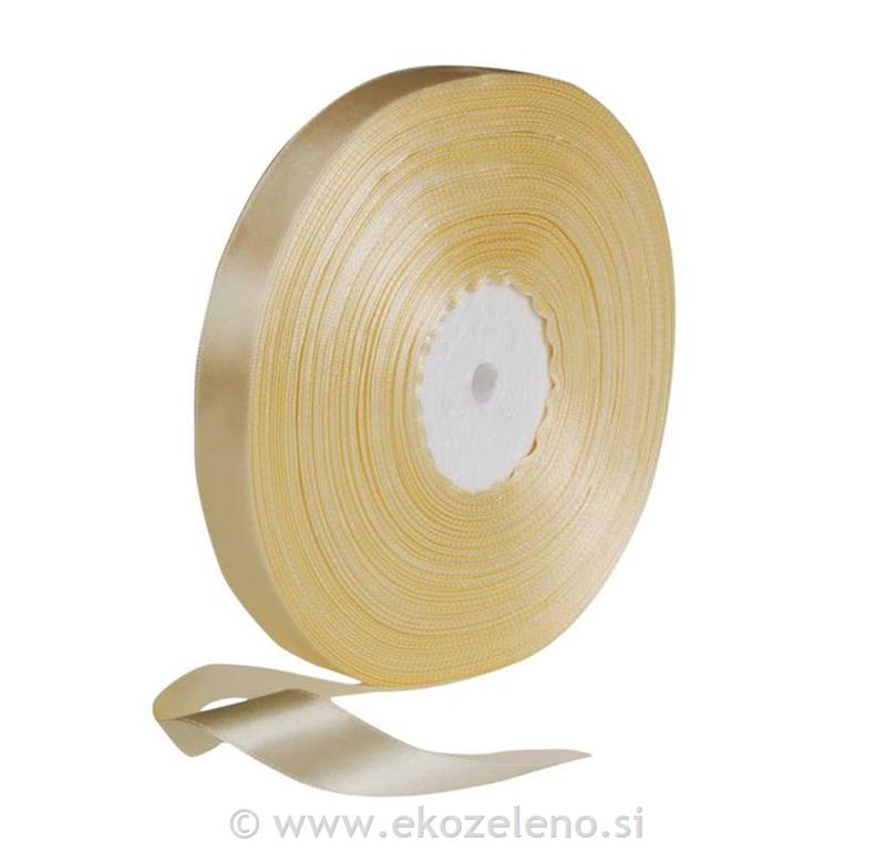 Trak saten 19 mm, krem, 100 m