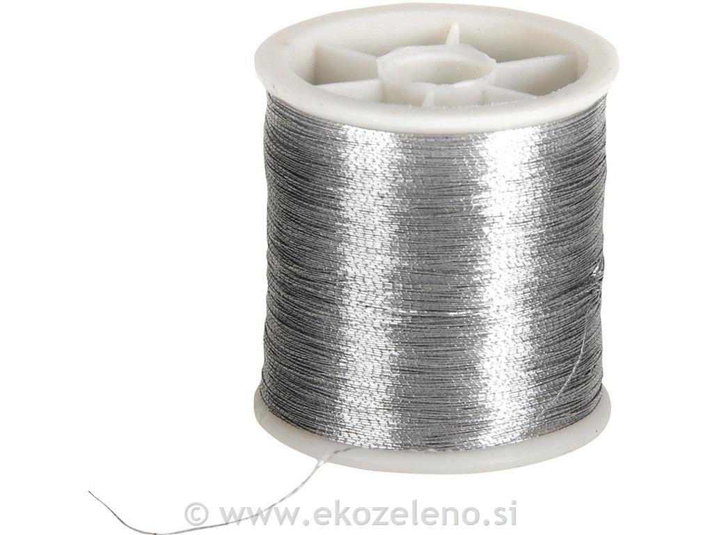 Sukanec nylon , 100 m, srebrn