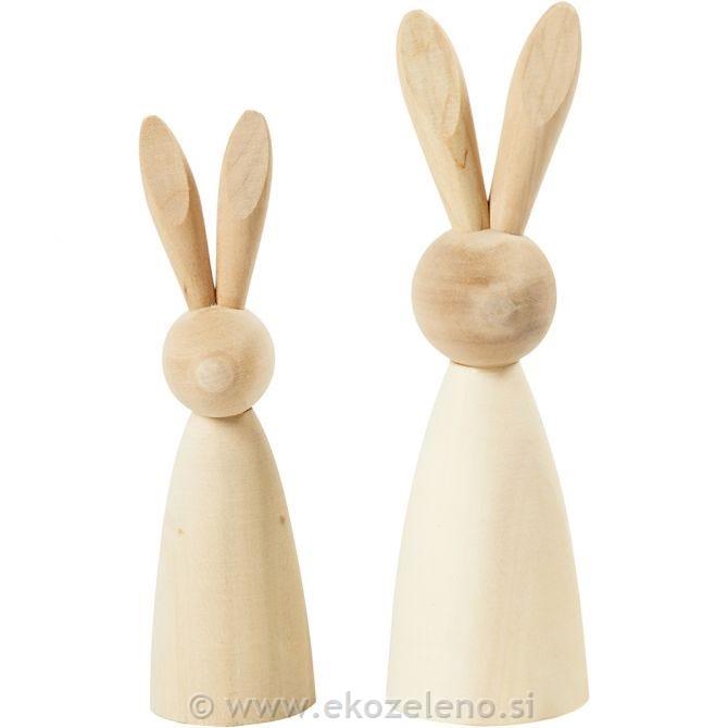 Leseni zajci višina 12+14, 2 kos