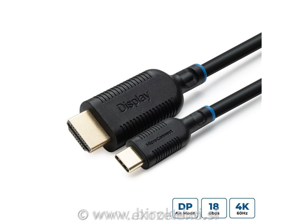 Kabel USB C-HDMI 2.0, 0,5m