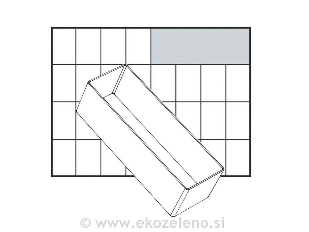 Predalček plastičen, 157x55x47 mm