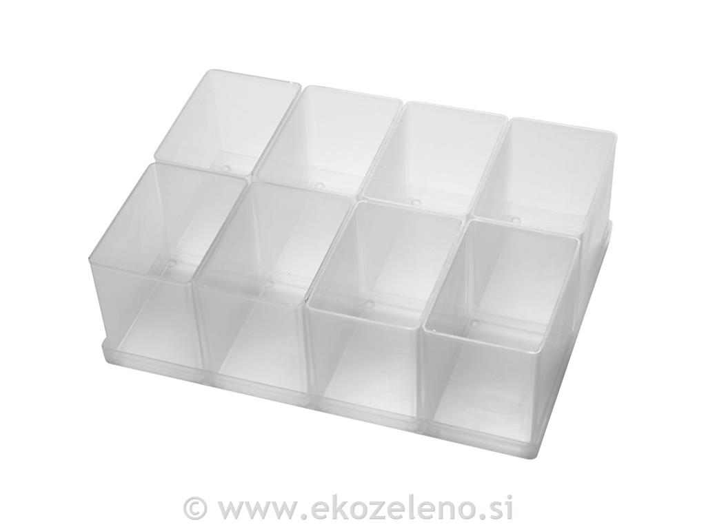 Škatla plastična 79x55 mm, 8 kosov