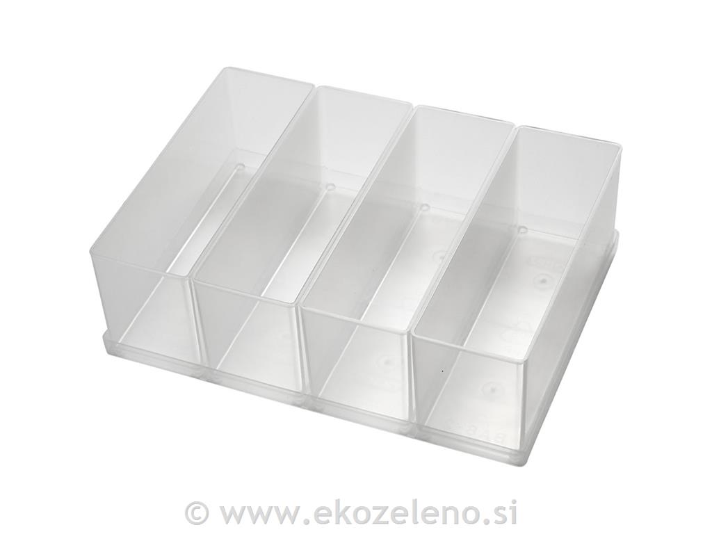 Škatla plastična 157x55 mm, set 4