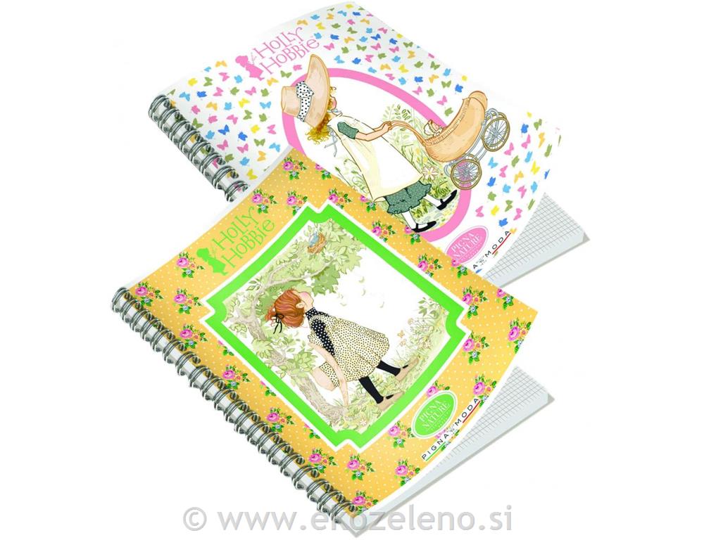 ZVEZEK ŠPIRALA PIGNA MODA HOLLY HOBIE A4