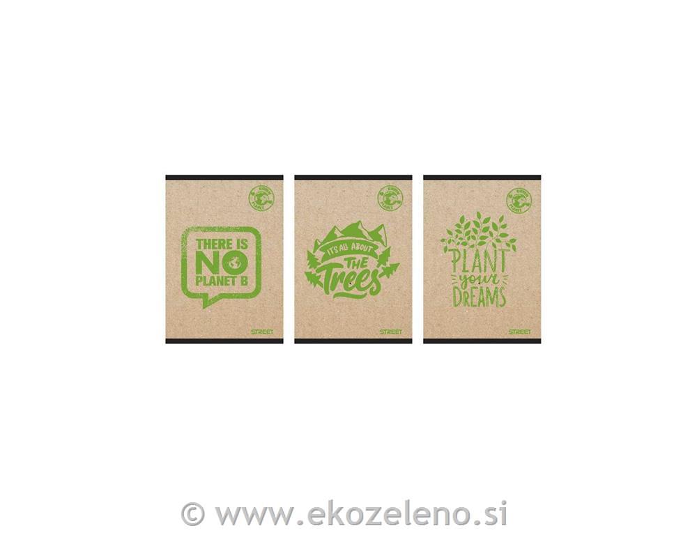Zvezek Street Nature A4 črte z robom
