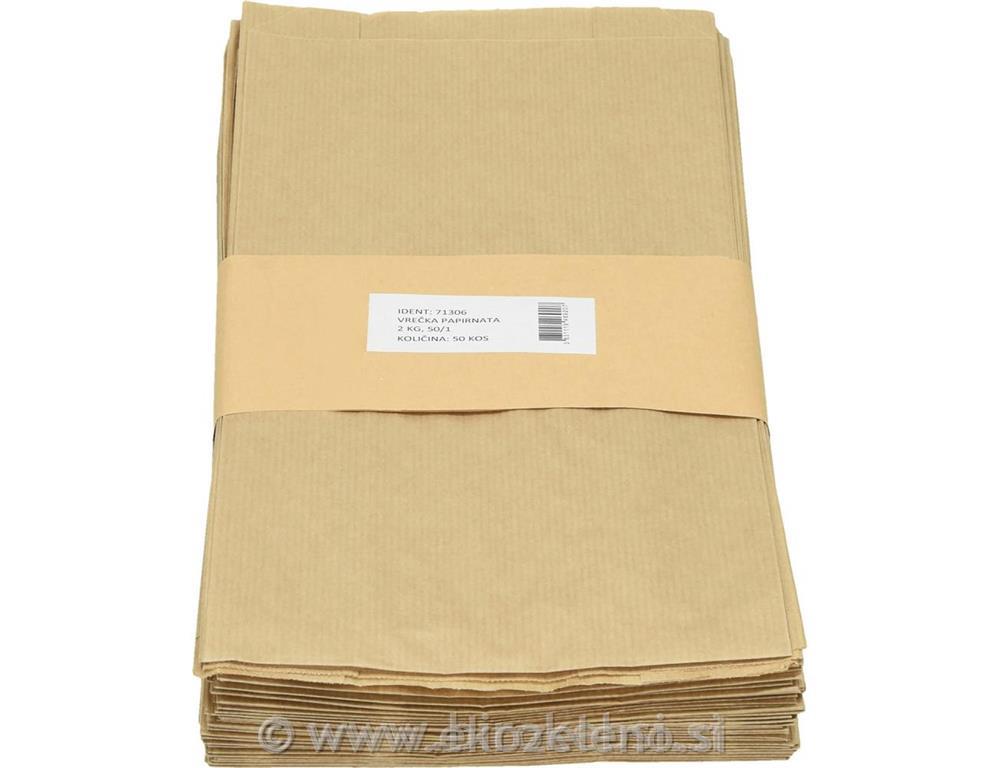 Papirnata vrečka škartoci 2 kg 50/1