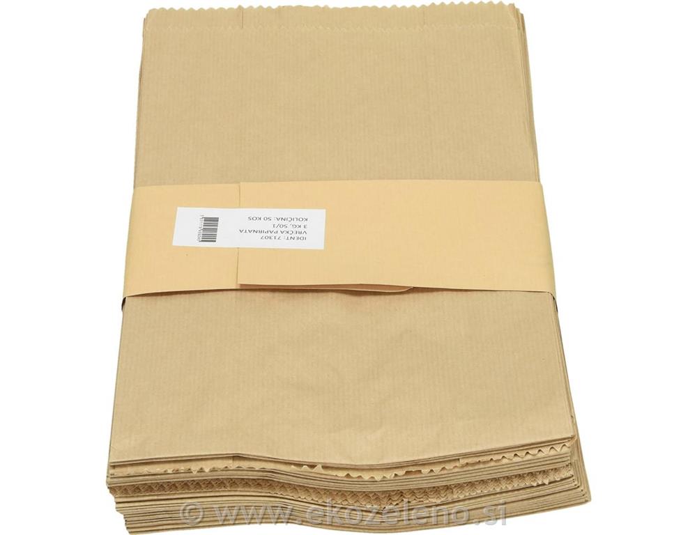 Papirnata vrečka škartoci 3 kg 50/1