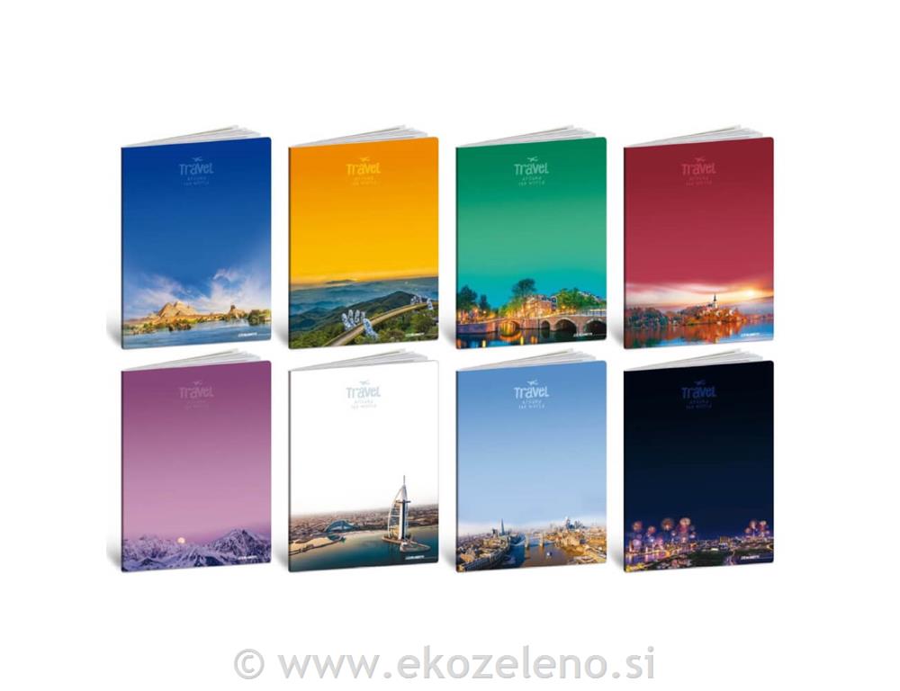 ZVEZEK A4 TRAVEL 54L ČRTNI