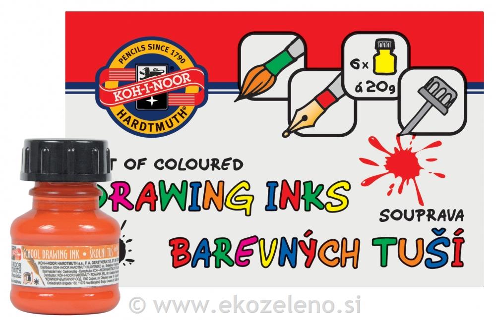SET- TUŠ ZA RISANJE KOH-I-NOR 20G