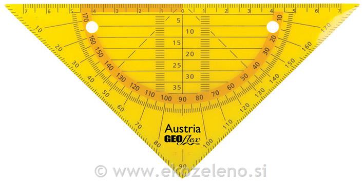 GEOflex trikotnik flexi 15cm, neon oranž