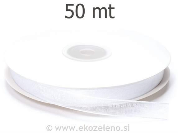 Darilni trak iz organce 10 mm x 50 m