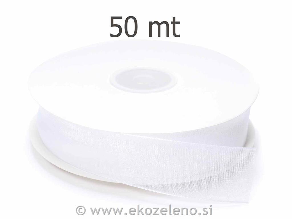 Darilni trak iz organce 25 mm x 50 m