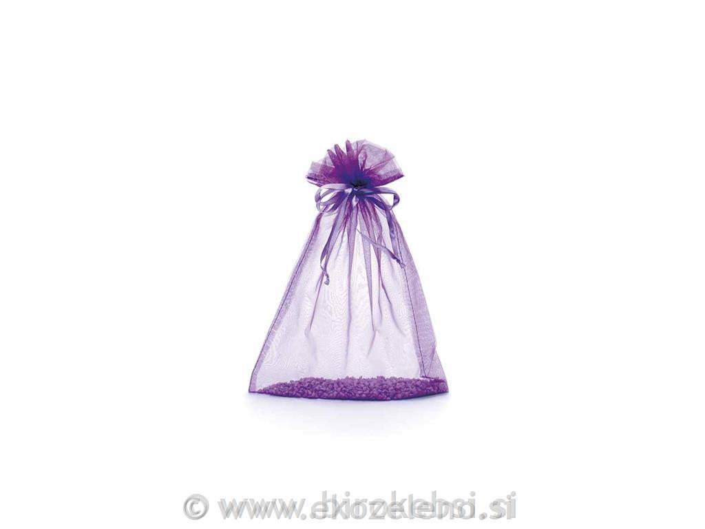 Vrečka organza roza 23x30cm, set 10
