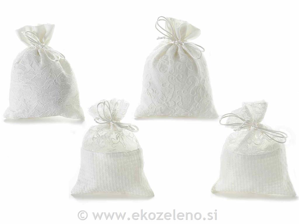 Vrečke iz blaga 14,5x19,5 cm, set 5