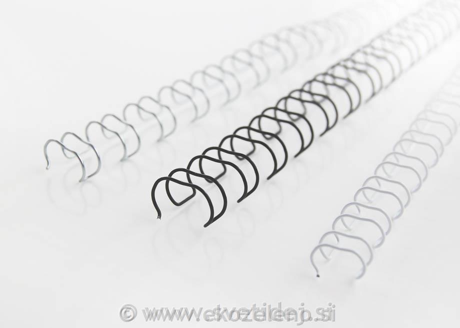 Spirale žica 10 mm, črne 2:1, 100kos