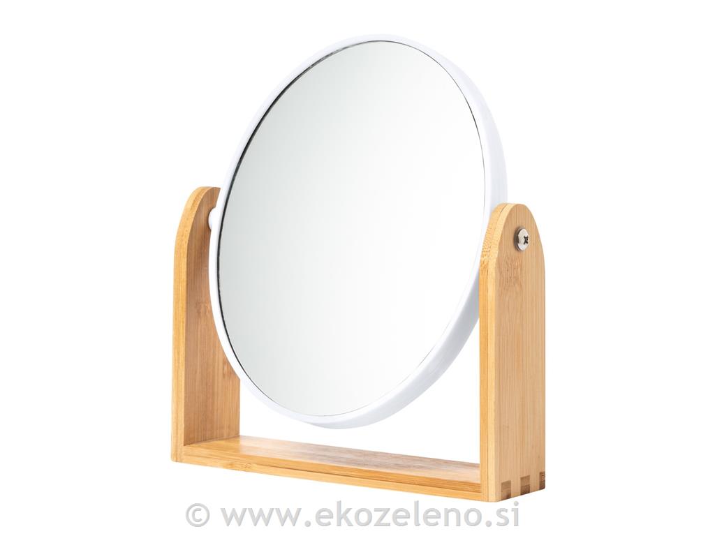 Lepotno ogledalo z kombinacijo lesa