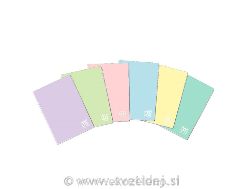 ZVEZEK A4 PASTEL ČRTE 50L