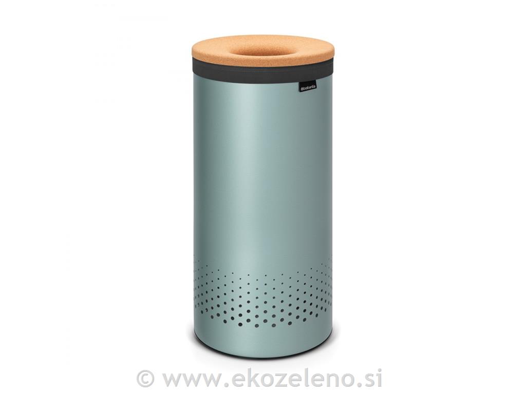 koš za perilo 35L okrogel, mint