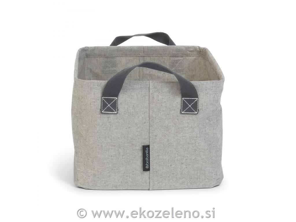 zložljiv koš za perilo 35L siv