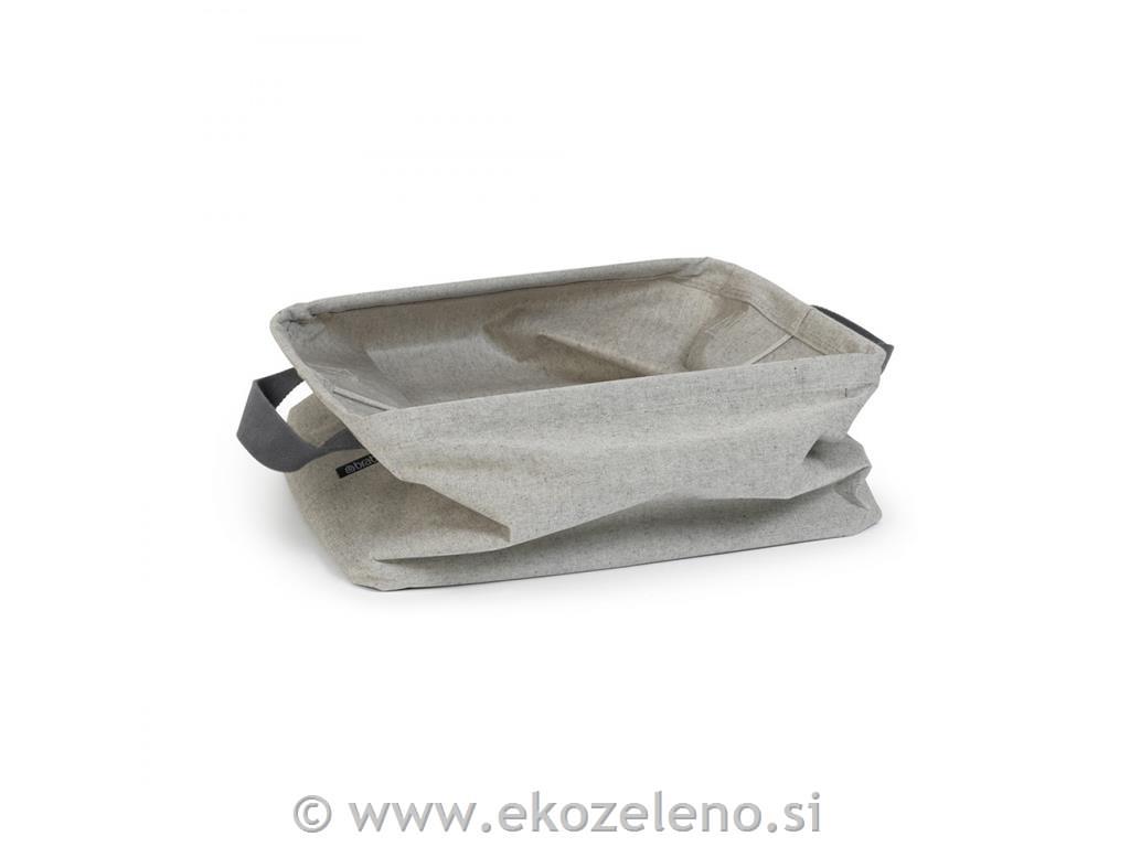 zložljiv koš za perilo 35L siv