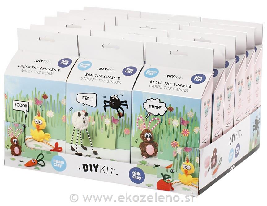 SET- ŽIVALI ZAJČEK, PAJEK, RAČKA