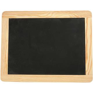 Črna tabla z lesenim okvirjem, 19x24 cm
