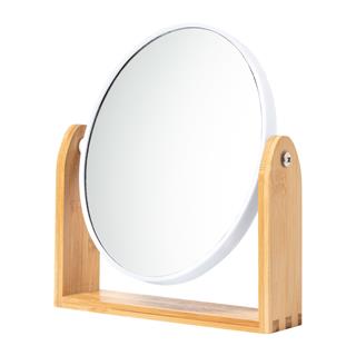 Lepotno ogledalo z kombinacijo lesa