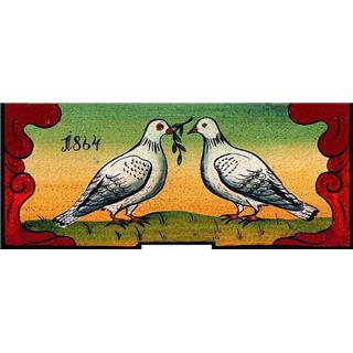 panjska končnica - dva goloba
