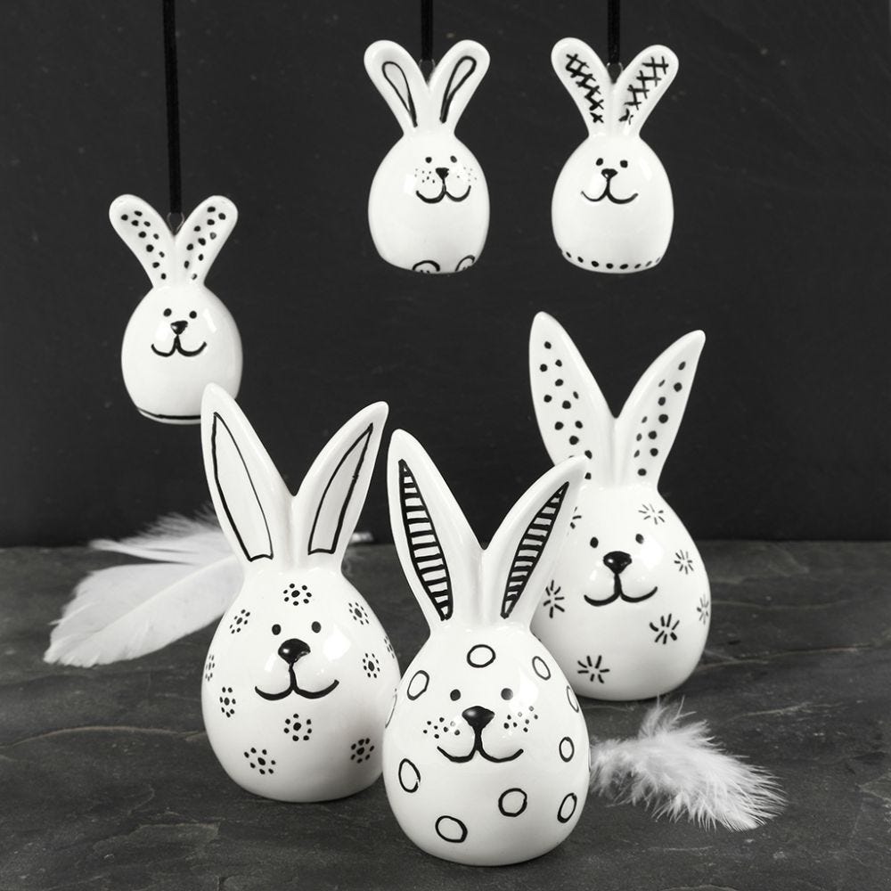 porcelan velikonočni zajčki